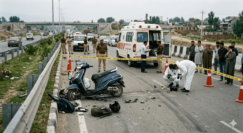 Tragedy on the Highway: Scooty Rider Killed in Horrific Lasjan Bypass Collision