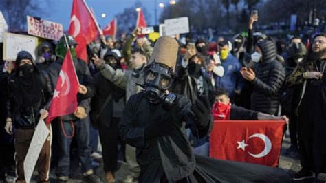 More than 100 detained as leftist groups hold anti-NATO protests in Turkey