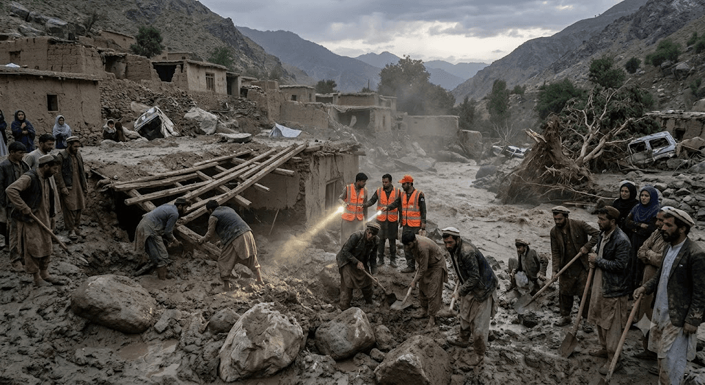 Flash Flood Disaster: At Least 20 Dead After Sudden Deluge Hits Northeast Afghanistan