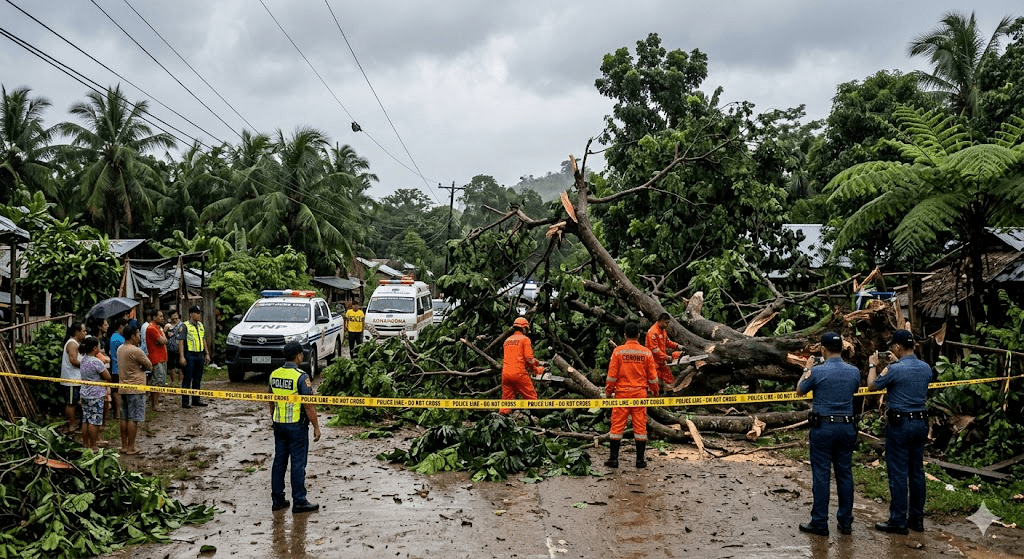 Tragedy in Davao City: 12-Year-Old Boy Killed by Falling Tree Amid Severe Storm