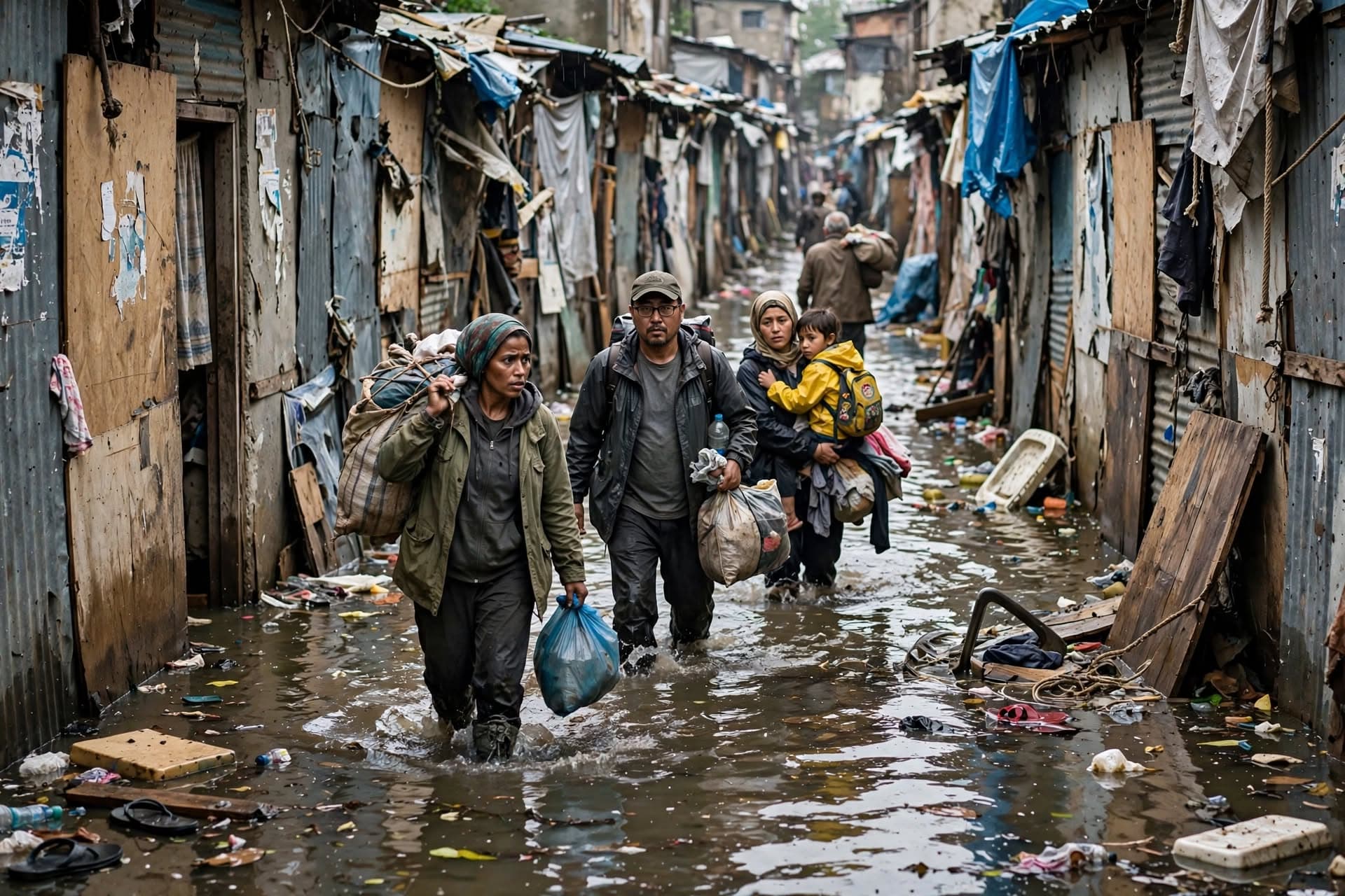 Dhaka slum collapse: Heavy monsoon downpours trigger structural failure leaving three dwellers dead