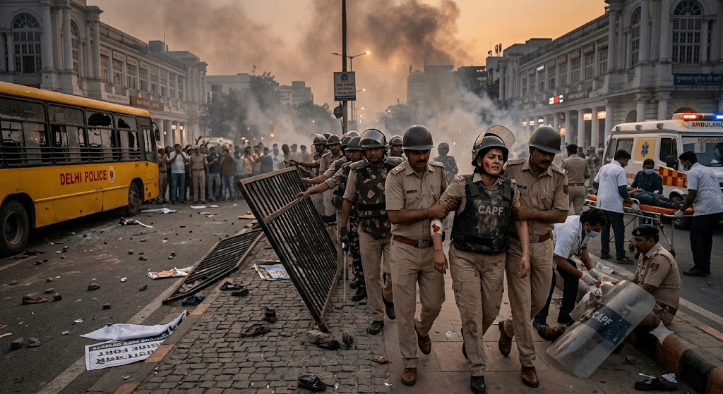 Delhi Protests Turn Bloodiest: 118 Police and CAPF Personnel Injured in Capital Violence