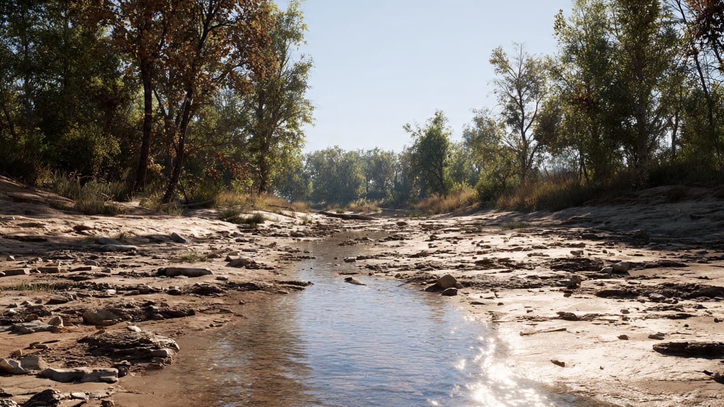 When Rivers Carry the Signature of Summer Heat