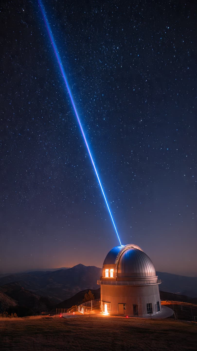 When lasers reach the sky, the universe becomes a little clearer