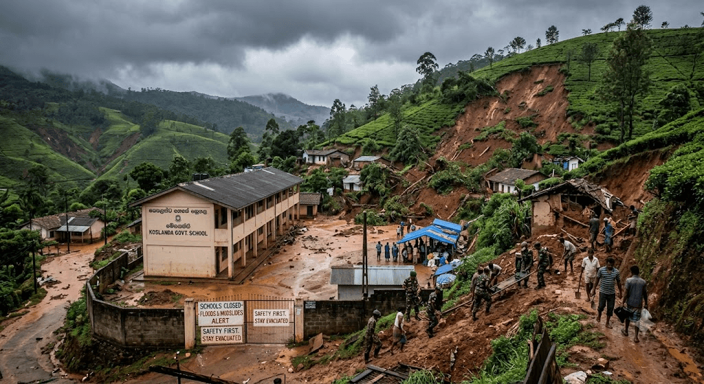 Deadly Deluge: Sri Lanka Shuts Schools as Floods and Mudslides Claim 7 Lives