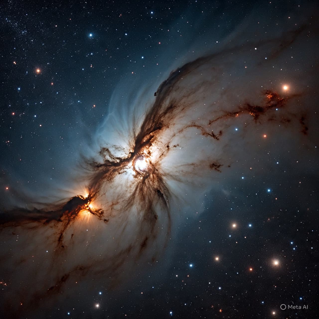 When Gas and Dust Dance in Silence: A Cosmic Creature or a Floating Mind in the Stars When Gas and Dust Dance in Silence: A Cosmic Creature or a Floating Mind in the Stars