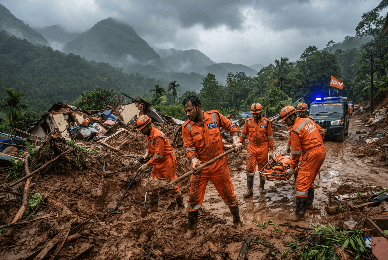 Wayanad Landslide Crisis: Ongoing Recovery Operations Continue Following Devastating Debris Slip In Kerala Region Wayanad Landslide Crisis: Ongoing Recovery Operations Continue Following Devastating Debris Slip In Kerala Region