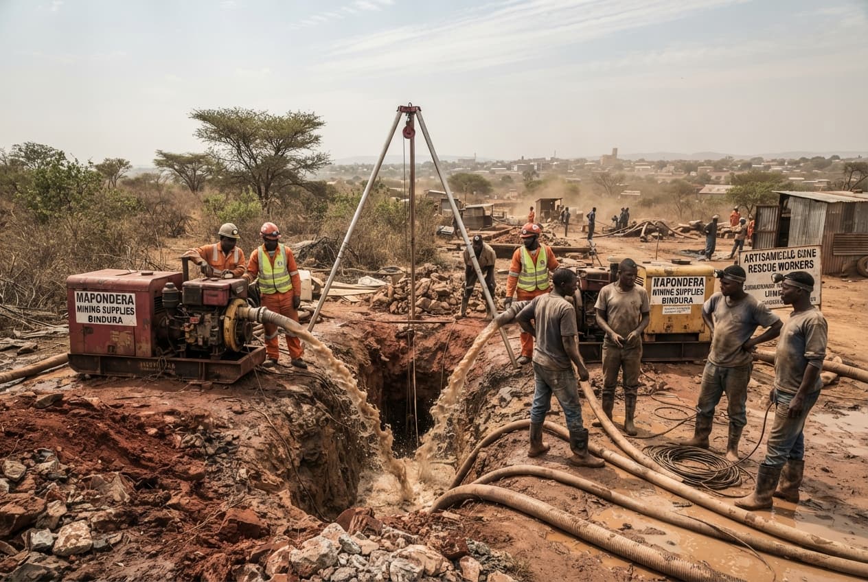 Mine Shaft Inundation Traps and Kills Three Miners: Bindura District Infrastructure Under Scrutiny Mine Shaft Inundation Traps and Kills Three Miners: Bindura District Infrastructure Under Scrutiny
