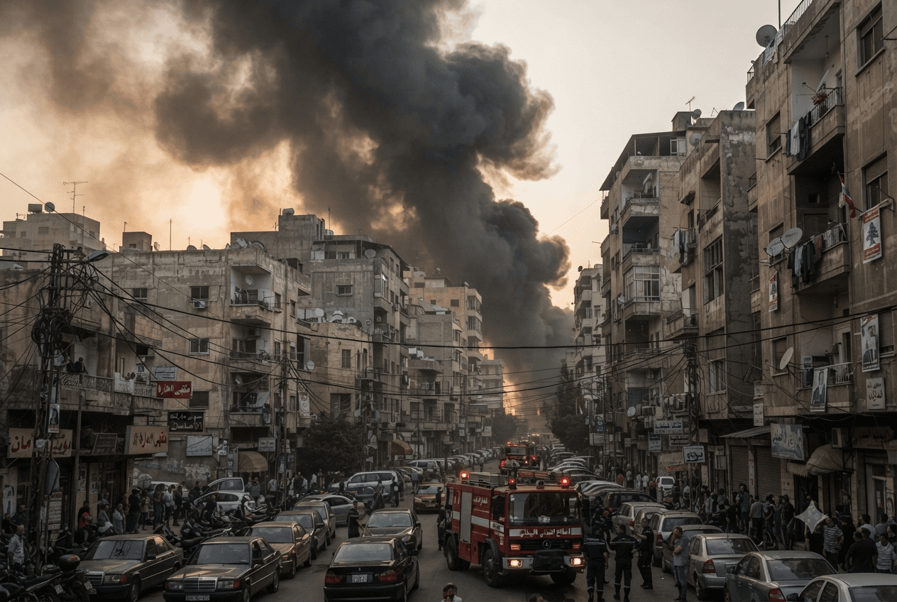 Beirut Industrial Blast: Fuel Storage Tank Explosion in Suburb Kills Two Workers Amid Safety Violations Beirut Industrial Blast: Fuel Storage Tank Explosion in Suburb Kills Two Workers Amid Safety Violations