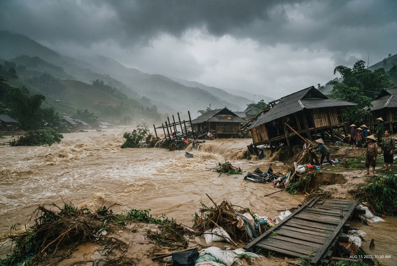 Flash Flood Disaster, Ha Giang: Severe Inundation Sweeps Through Highland Valley Villages, Resulting in Four Drowning Deaths Flash Flood Disaster, Ha Giang: Severe Inundation Sweeps Through Highland Valley Villages, Resulting in Four Drowning Deaths