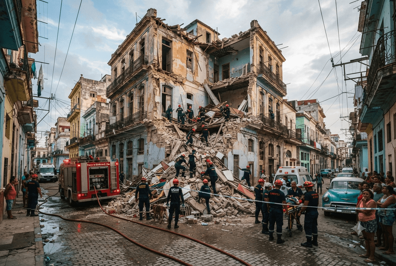 Building Collapse 2026: Havana Historic Structure Cave-In Leaves One Dead and Four Injured Critically Building Collapse 2026: Havana Historic Structure Cave-In Leaves One Dead and Four Injured Critically