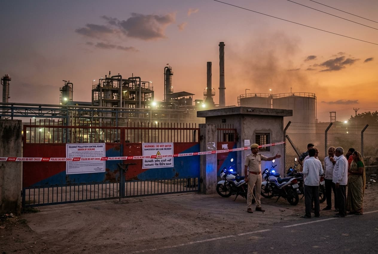 Chemical Plant Disaster in India: Gujarat Gas Leak Hospitalizes 45, Three Critical, Investigation Launched Chemical Plant Disaster in India: Gujarat Gas Leak Hospitalizes 45, Three Critical, Investigation Launched
