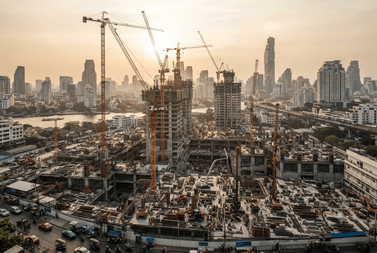 Fatal Accident in Bangkok: Construction Worker Killed After Fall at Urban Development Site Today Fatal Accident in Bangkok: Construction Worker Killed After Fall at Urban Development Site Today