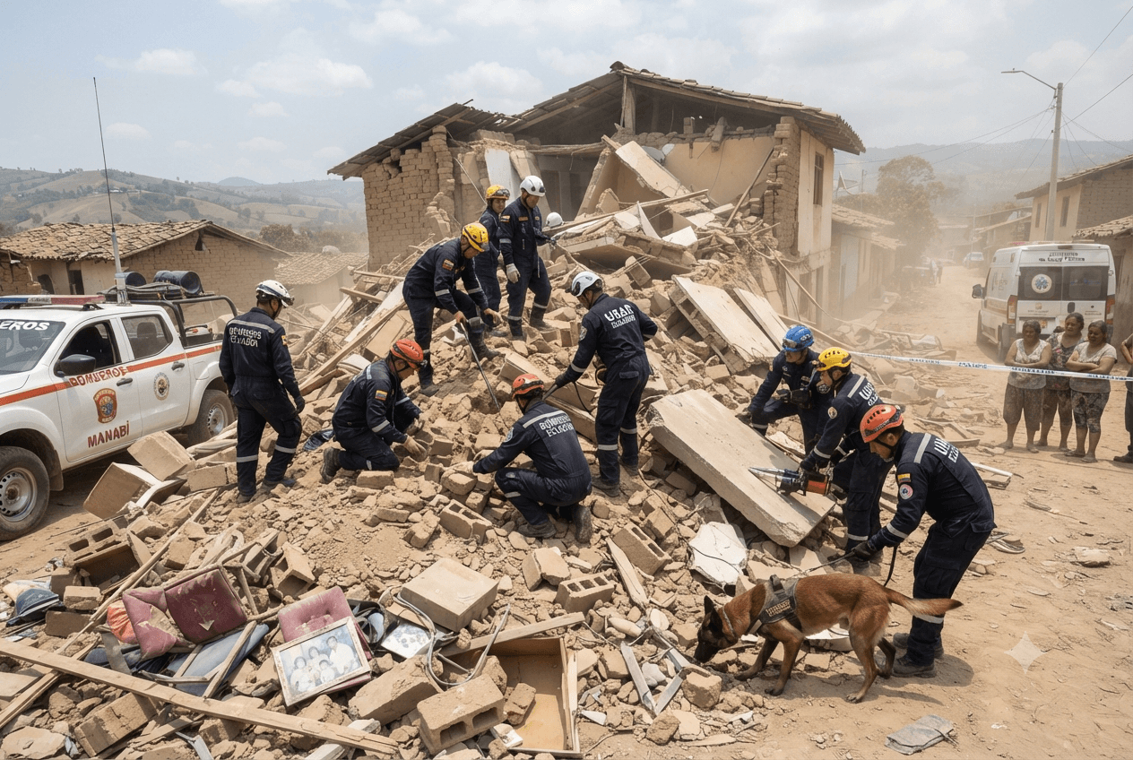 Manabi Earthquake Aftershock: Residential House Collapse Kills One Resident Along Coastal Ecuador Region Manabi Earthquake Aftershock: Residential House Collapse Kills One Resident Along Coastal Ecuador Region