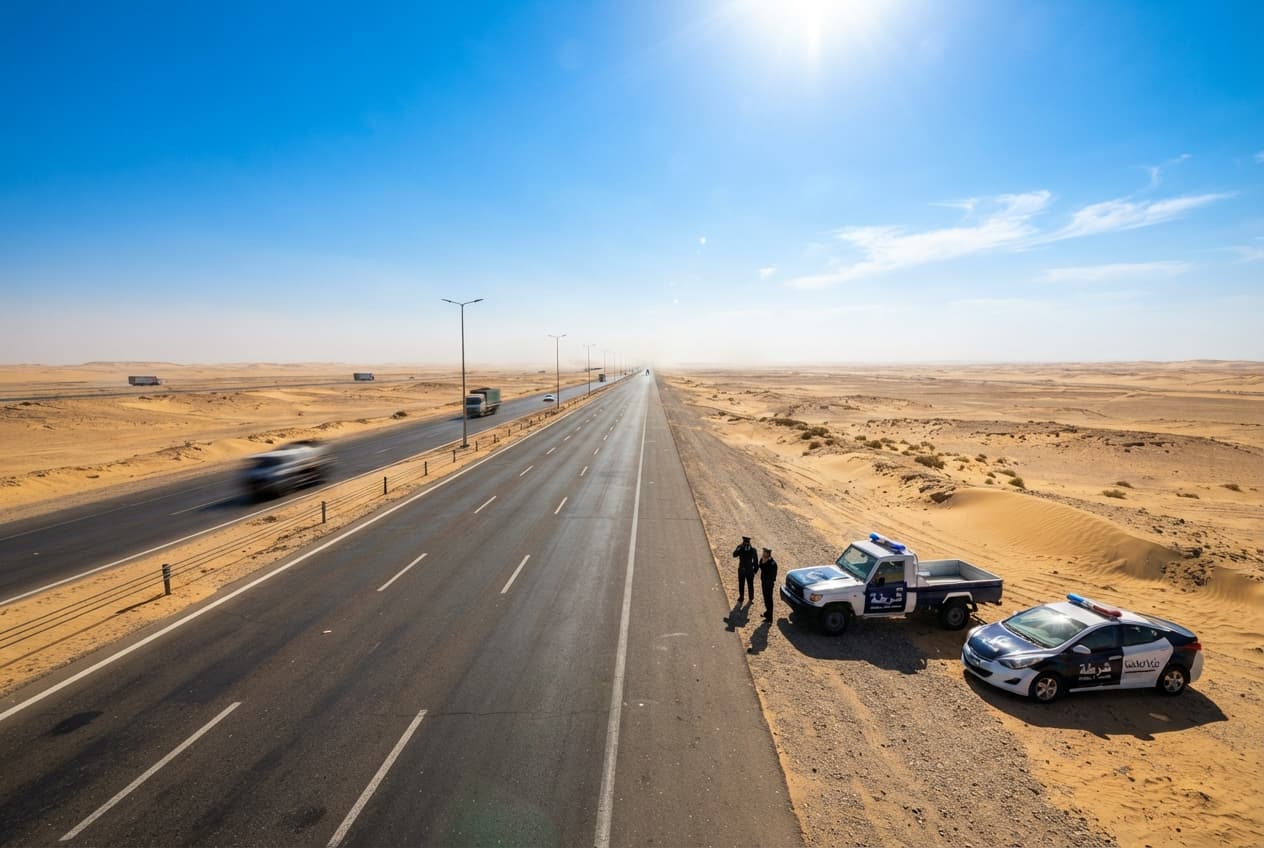 Desert Highway Tragedy: Head-On Bus and Truck Crash Leaves 14 Dead Near Hurghada Egypt Desert Highway Tragedy: Head-On Bus and Truck Crash Leaves 14 Dead Near Hurghada Egypt