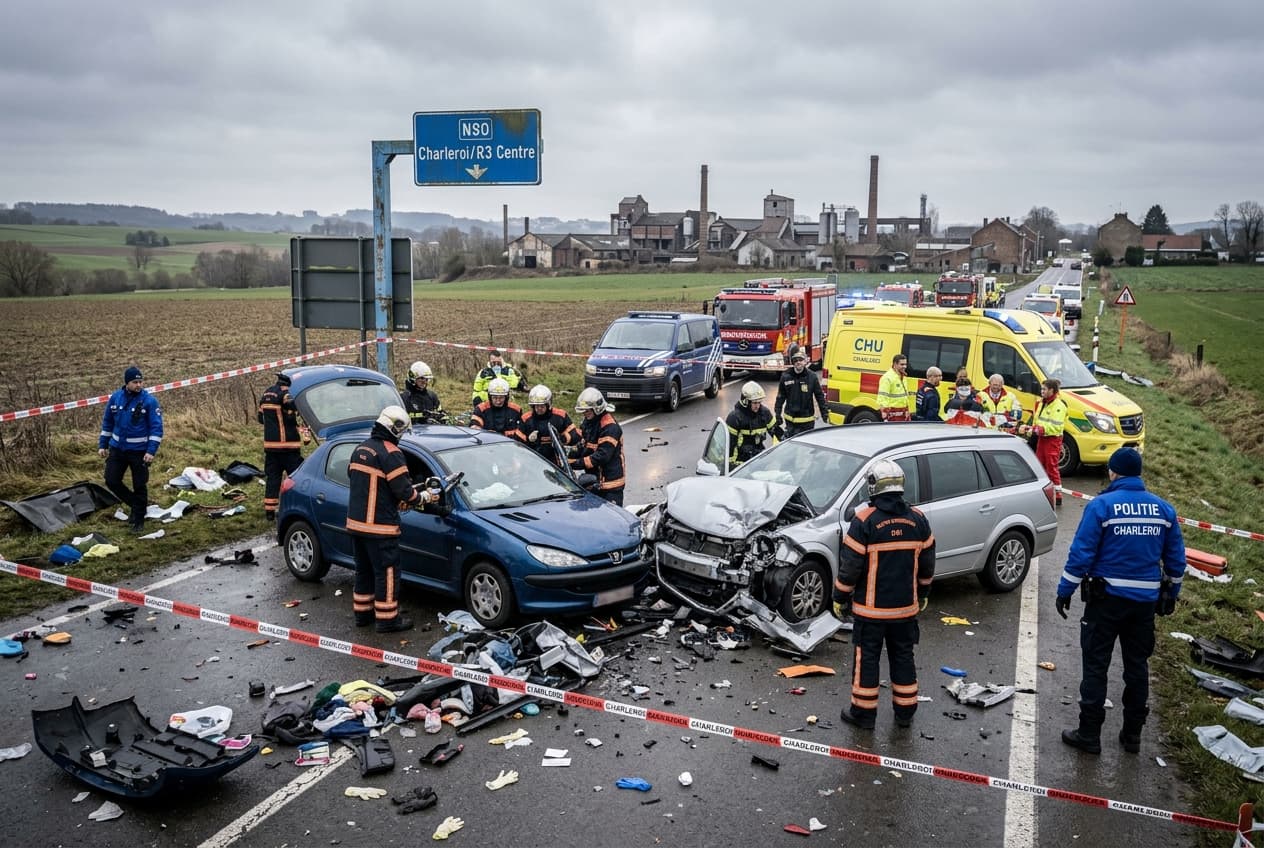 Head-On Collision On Rural Road Outside Charleroi Kills Three People, Leaves Wreckage Scattered Head-On Collision On Rural Road Outside Charleroi Kills Three People, Leaves Wreckage Scattered