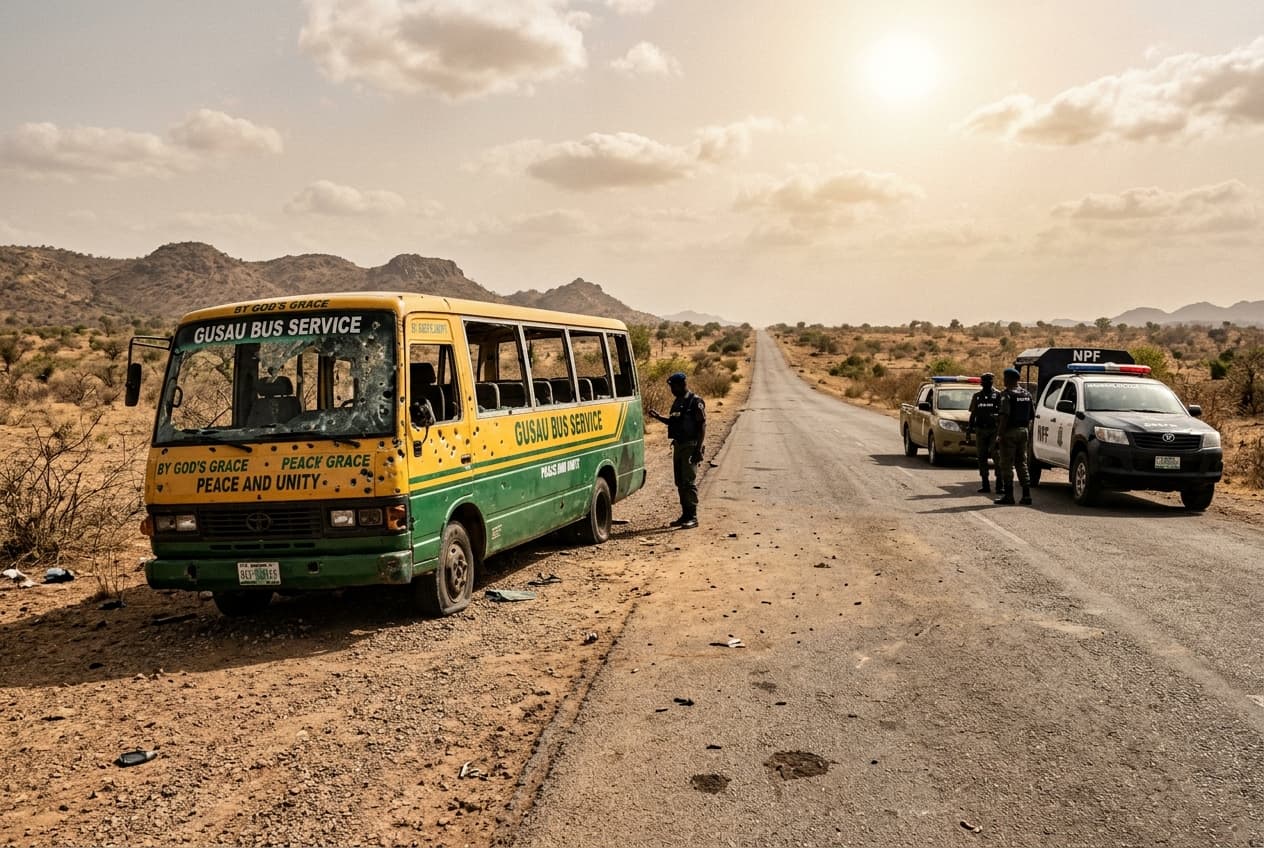 Civilian Bus Ambushed In Northern Nigeria, Six Killed As Gunmen Open Fire Civilian Bus Ambushed In Northern Nigeria, Six Killed As Gunmen Open Fire