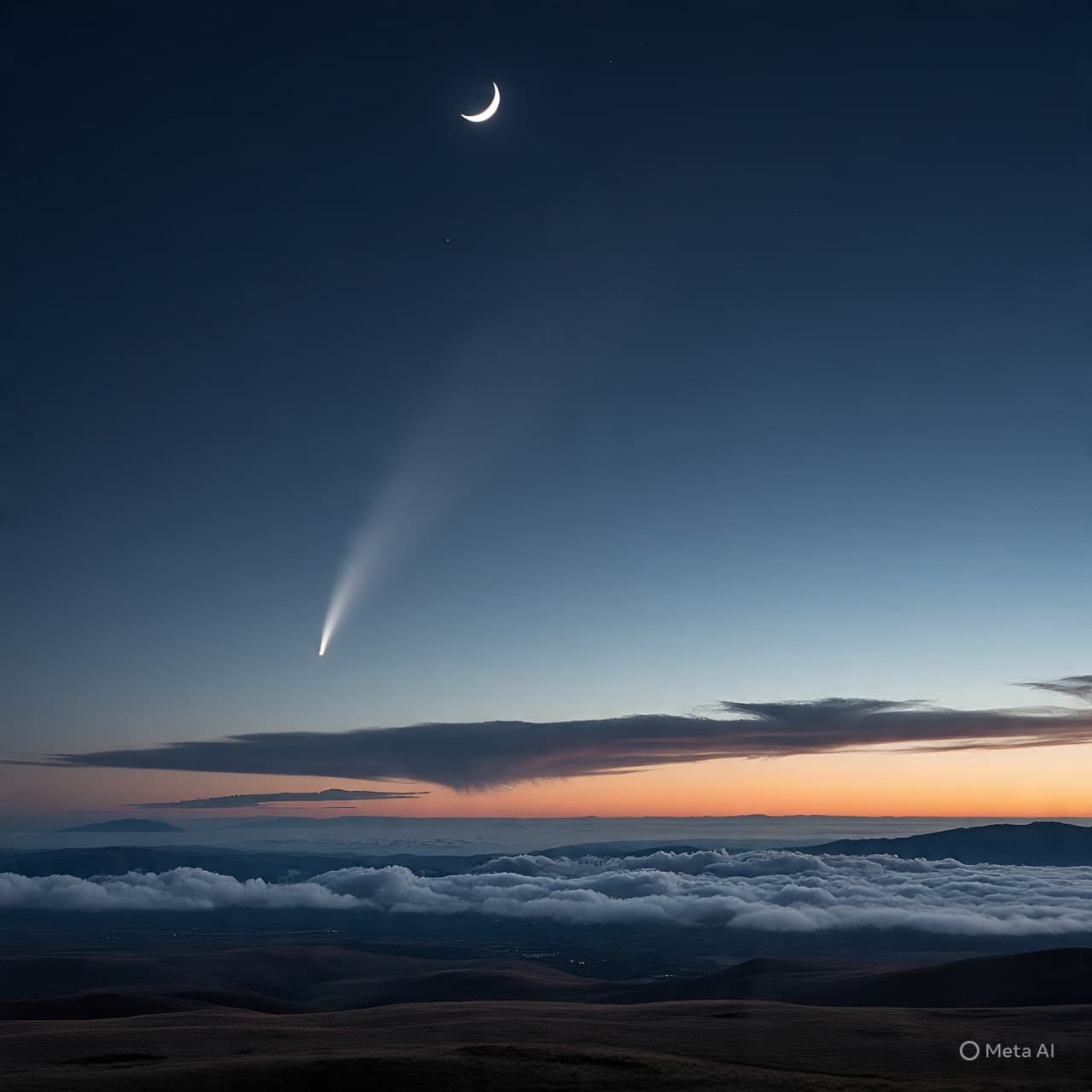 A Crescent Moon and a Passing Comet: Will You Look Up Tonight? A Crescent Moon and a Passing Comet: Will You Look Up Tonight?