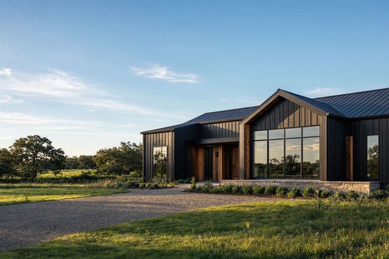 Instead of Tearing Down, They Wrapped Their Farmhouse in Black Instead of Tearing Down, They Wrapped Their Farmhouse in Black