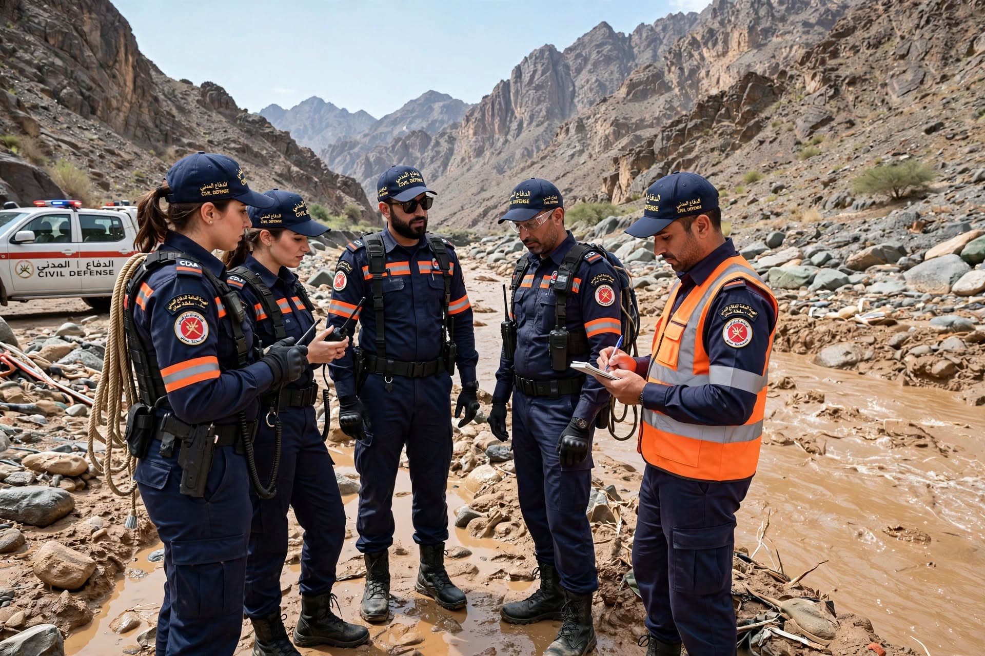 Oman Desert Storm Hazard: Off-Road Vehicle Submerged In Wadi Surge Leaving One Dead Today Oman Desert Storm Hazard: Off-Road Vehicle Submerged In Wadi Surge Leaving One Dead Today