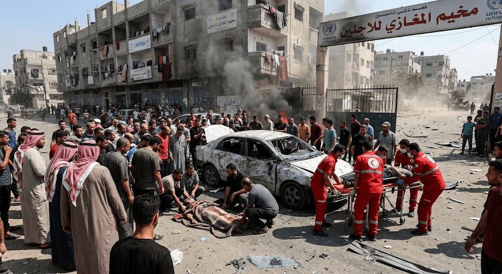 Israeli Airstrike Near Maghazi Refugee Camp Leaves 1 Dead and 2 Injured Israeli Airstrike Near Maghazi Refugee Camp Leaves 1 Dead and 2 Injured