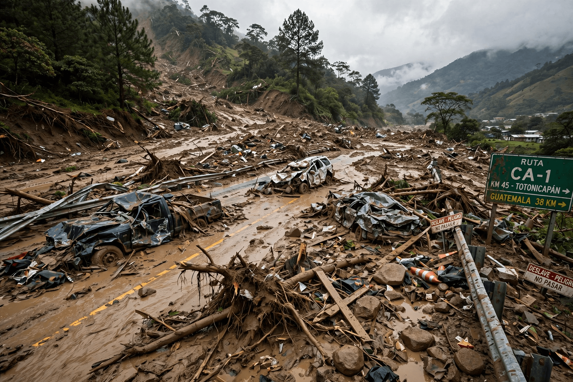 Highway Disaster: Five Dead After Massive Landslide Buries Multiple Vehicles In Rural Guatemala Today Highway Disaster: Five Dead After Massive Landslide Buries Multiple Vehicles In Rural Guatemala Today