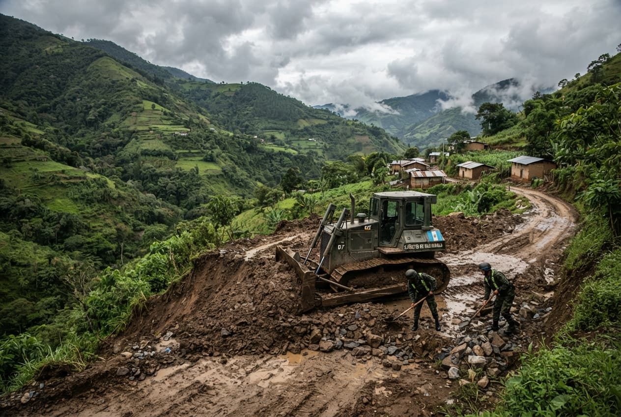 Crisis Grips Guatemalan Outskirts: Torrential Downpours Cause Catastrophic Hillside Collapse Involving Multiple Homes Crisis Grips Guatemalan Outskirts: Torrential Downpours Cause Catastrophic Hillside Collapse Involving Multiple Homes