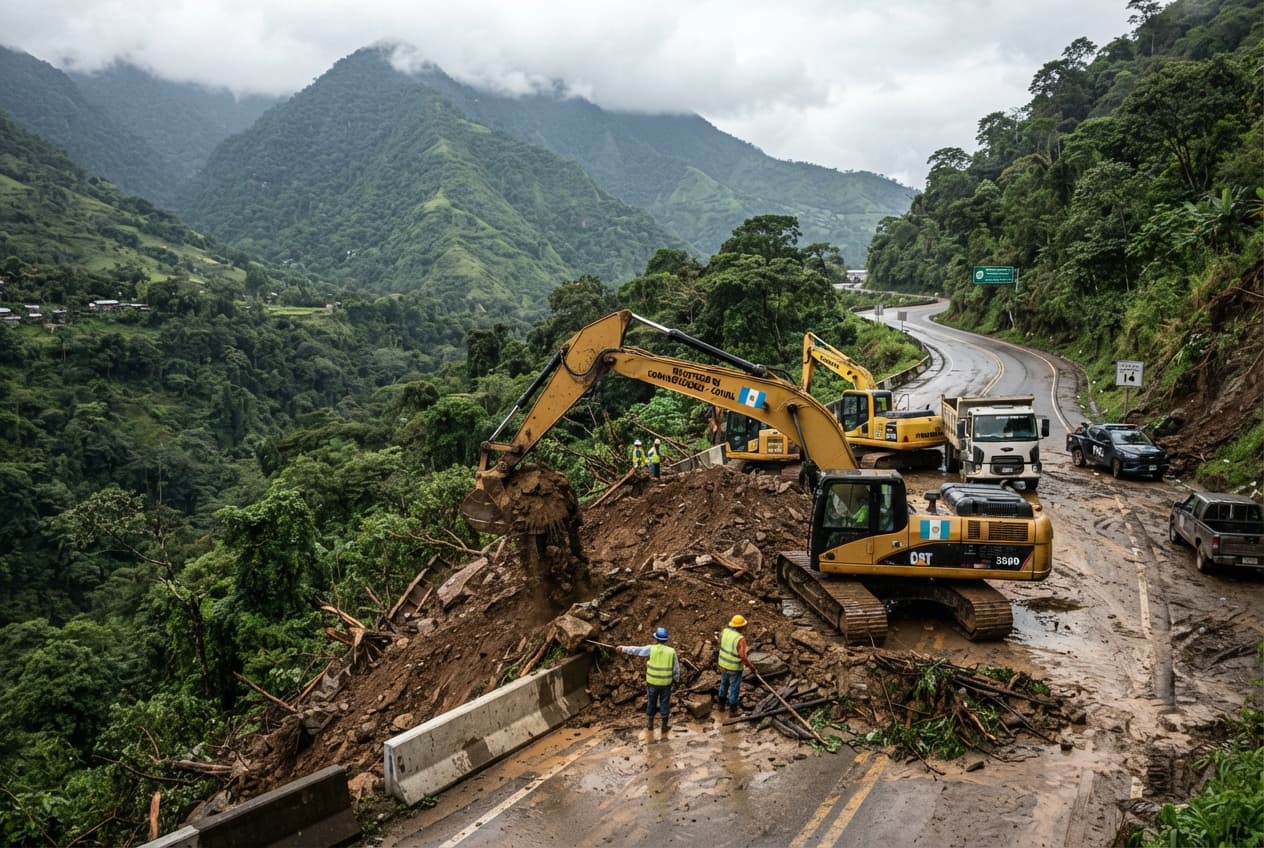 Seasonal Rainstorm Disaster, Guatemala Highway Communities Report Five Deaths Following Massive Mudslides Seasonal Rainstorm Disaster, Guatemala Highway Communities Report Five Deaths Following Massive Mudslides