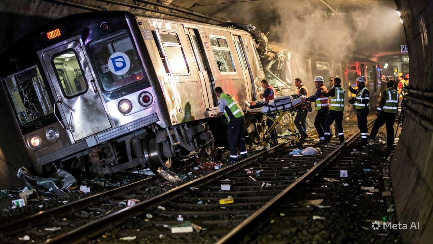 Where Commuters Follow Routine Paths, A Derailment Alters The Rhythm Of Morning Travel Where Commuters Follow Routine Paths, A Derailment Alters The Rhythm Of Morning Travel