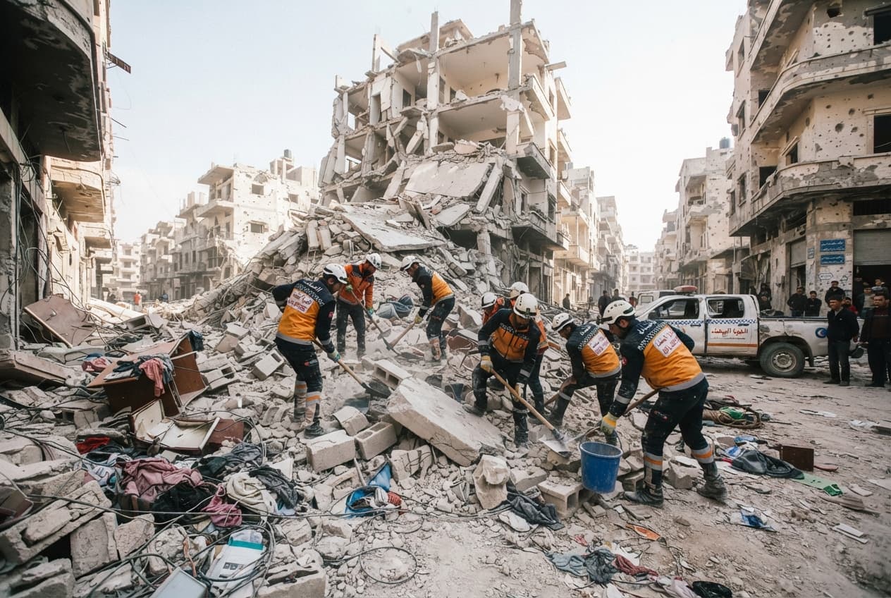 Aleppo Building Collapse: Damaged Structure Falls Due to Weakness, Killing Two Aleppo Building Collapse: Damaged Structure Falls Due to Weakness, Killing Two