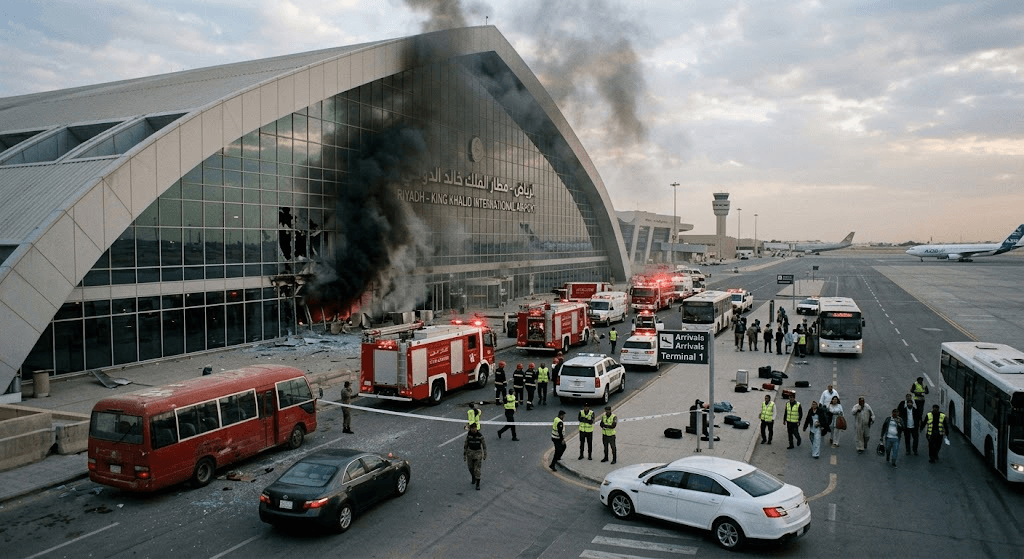 Terror at the Terminal: Pakistani Resident Killed, 11 Injured in Riyadh Airport Attack Terror at the Terminal: Pakistani Resident Killed, 11 Injured in Riyadh Airport Attack