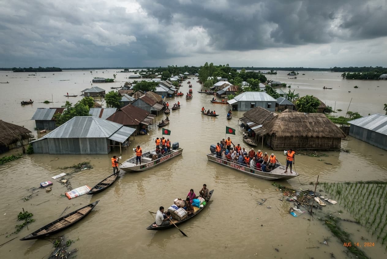 Riverine Flooding Disaster: Rising Waters Inundate Low-Lying Communities Leaving Eleven Dead Across Districts Riverine Flooding Disaster: Rising Waters Inundate Low-Lying Communities Leaving Eleven Dead Across Districts