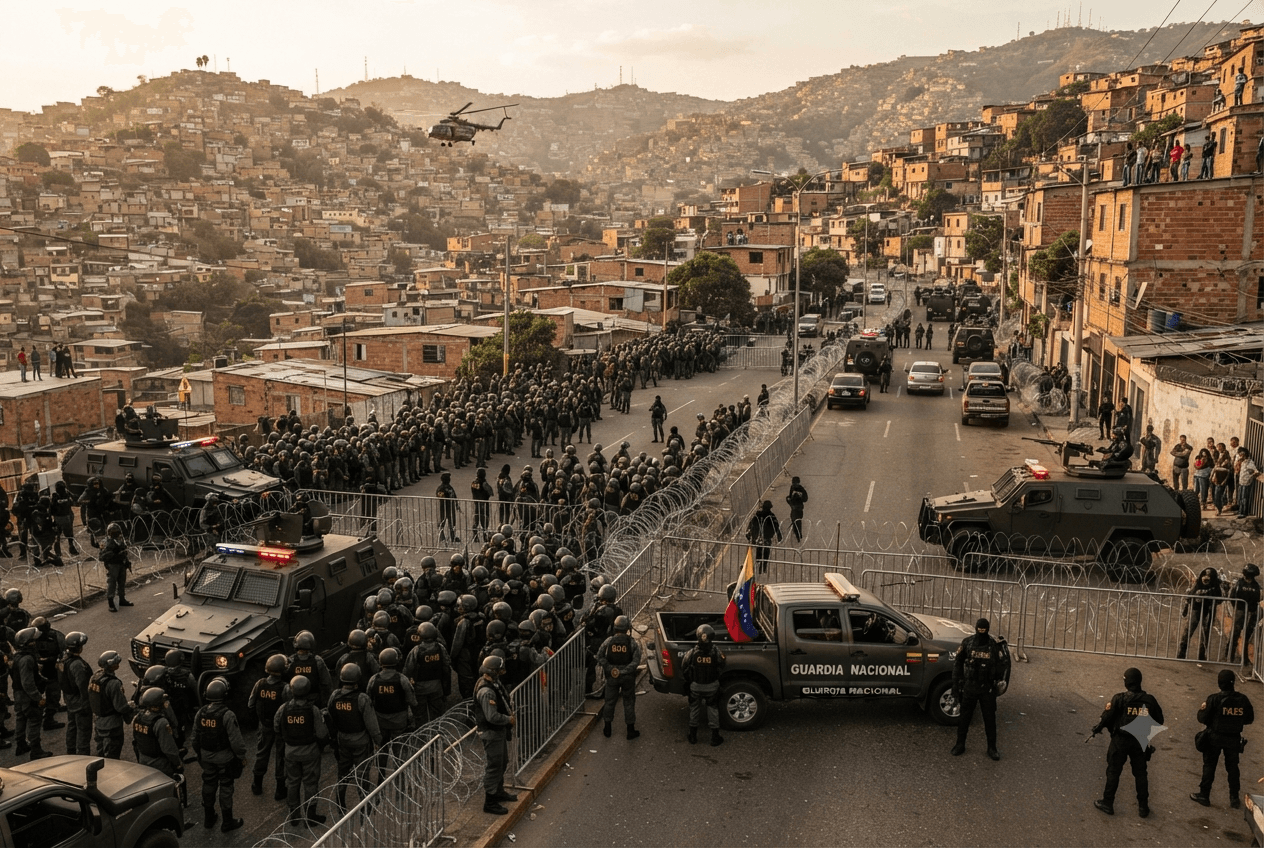 Caracas Armed Gang Ambush: Hillside Slum Shootout Leaves Three Dead in Venezuela Caracas Armed Gang Ambush: Hillside Slum Shootout Leaves Three Dead in Venezuela
