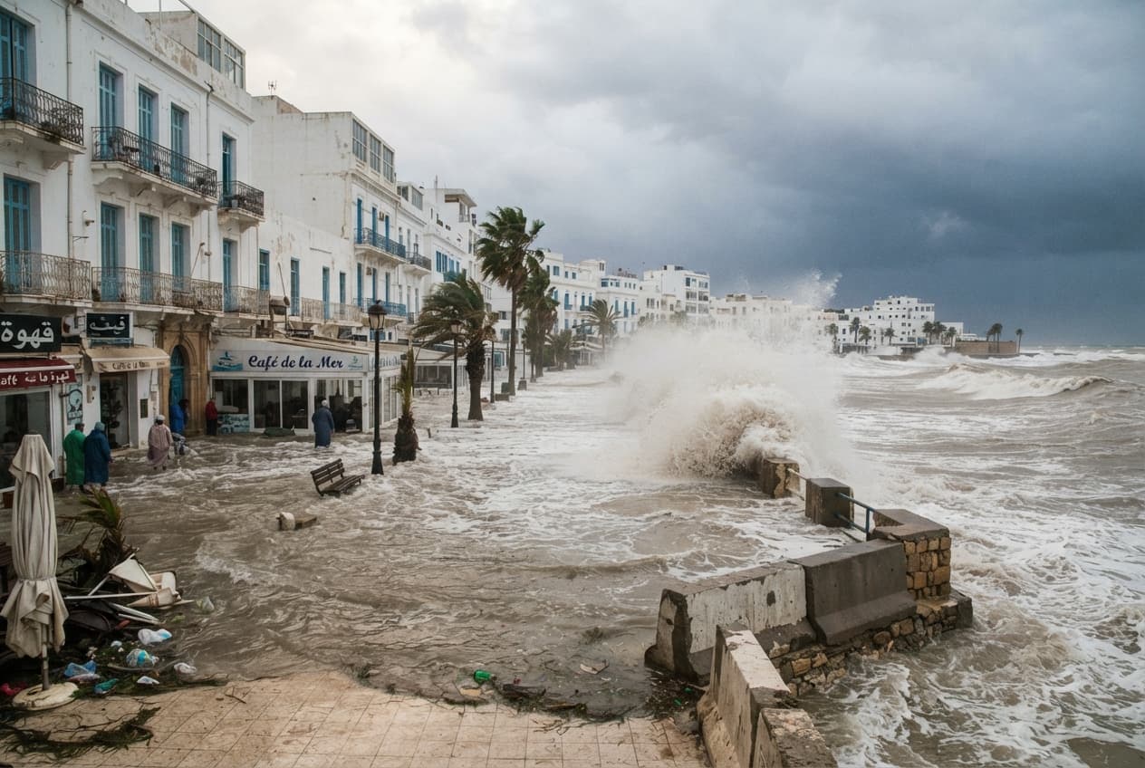 Coastal Storm Crisis, Tunisia Urban Centers Confirm Two Fatalities Following Structural Collapses and Floods Coastal Storm Crisis, Tunisia Urban Centers Confirm Two Fatalities Following Structural Collapses and Floods