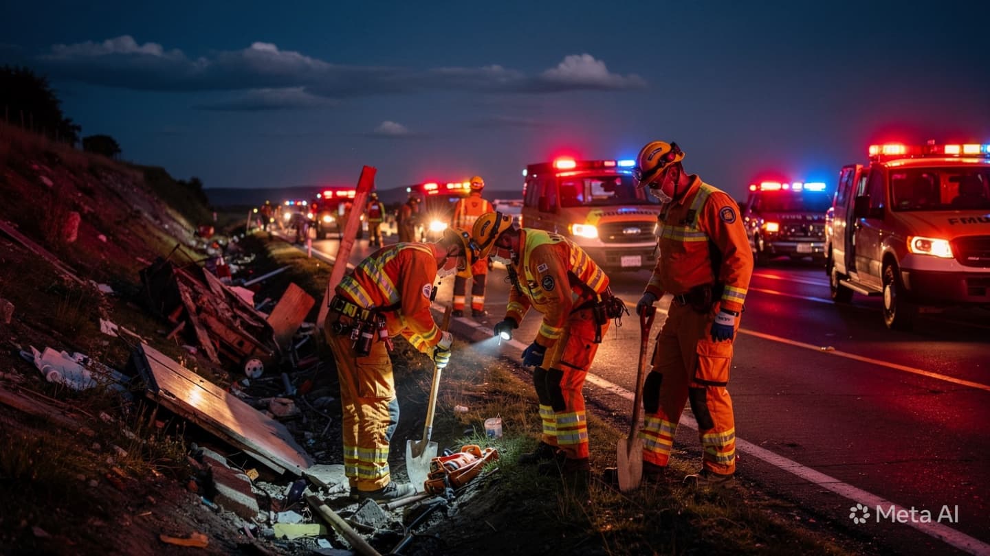 Coach Crash Recovery: Rescue Personnel Extract Passenger After Vehicle Collision On Vietnam Mountain Road Coach Crash Recovery: Rescue Personnel Extract Passenger After Vehicle Collision On Vietnam Mountain Road