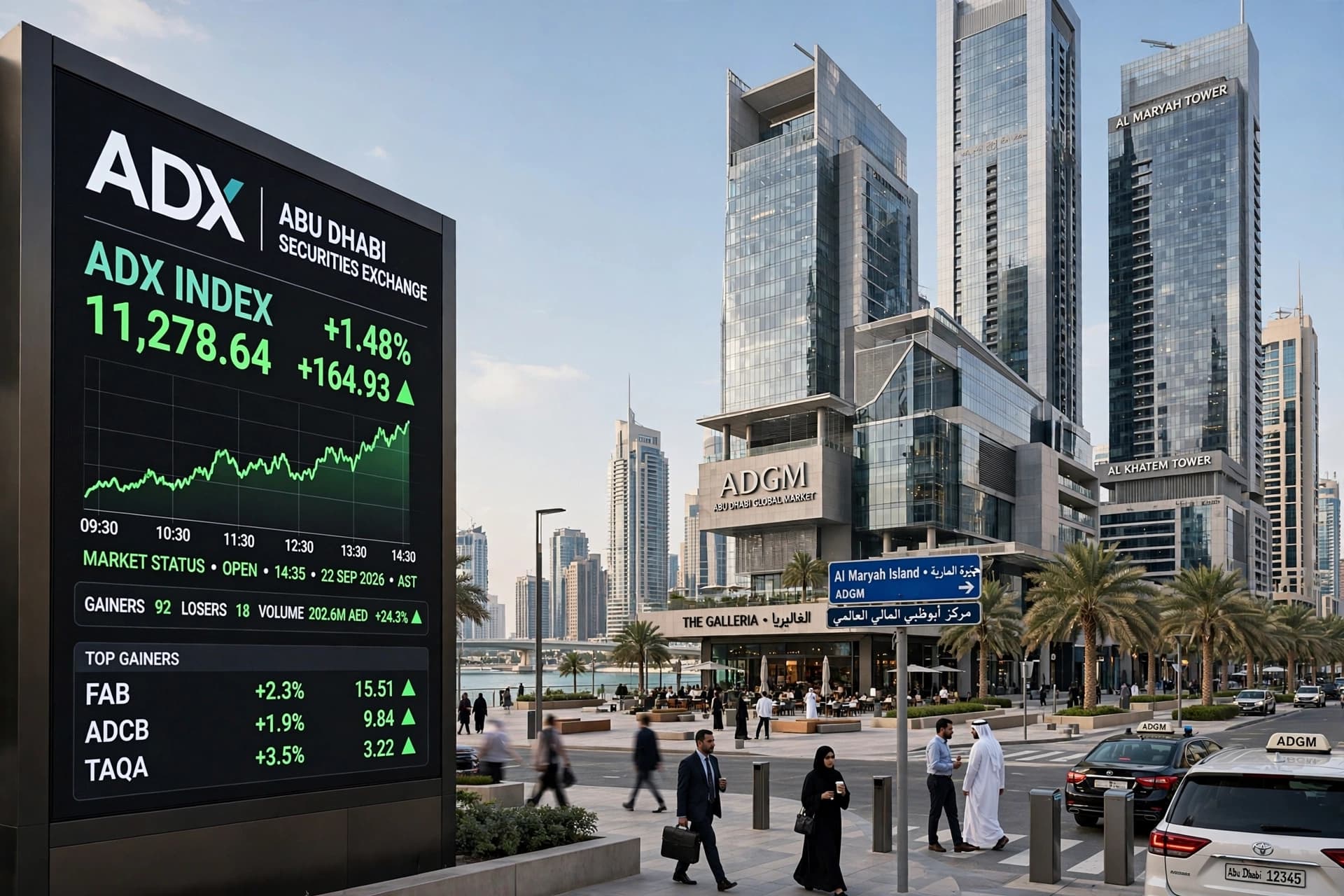 Between Abu Dhabi and Dubai, Gulf Markets Move in Different Directions as Investors Follow Corporate Signals Between Abu Dhabi and Dubai, Gulf Markets Move in Different Directions as Investors Follow Corporate Signals