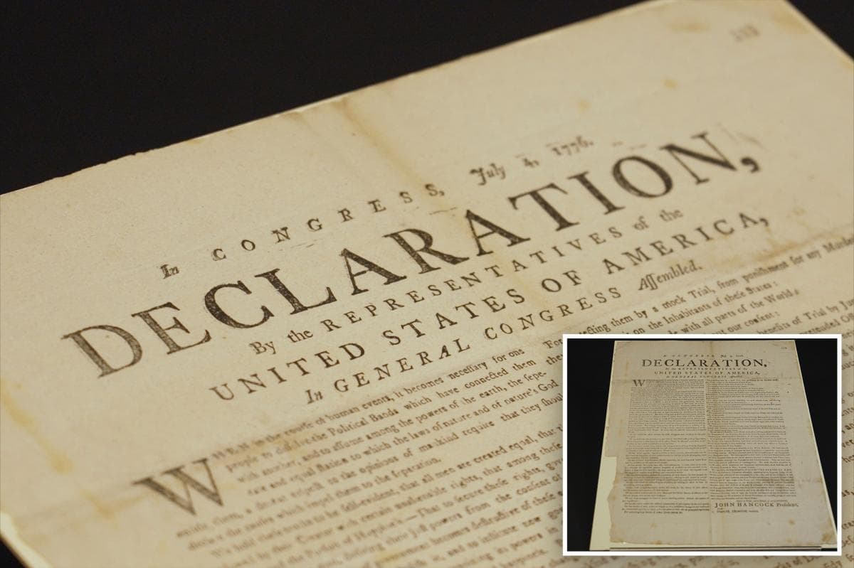 Rare Declaration of Independence Copy Found in UK Archives Rare Declaration of Independence Copy Found in UK Archives
