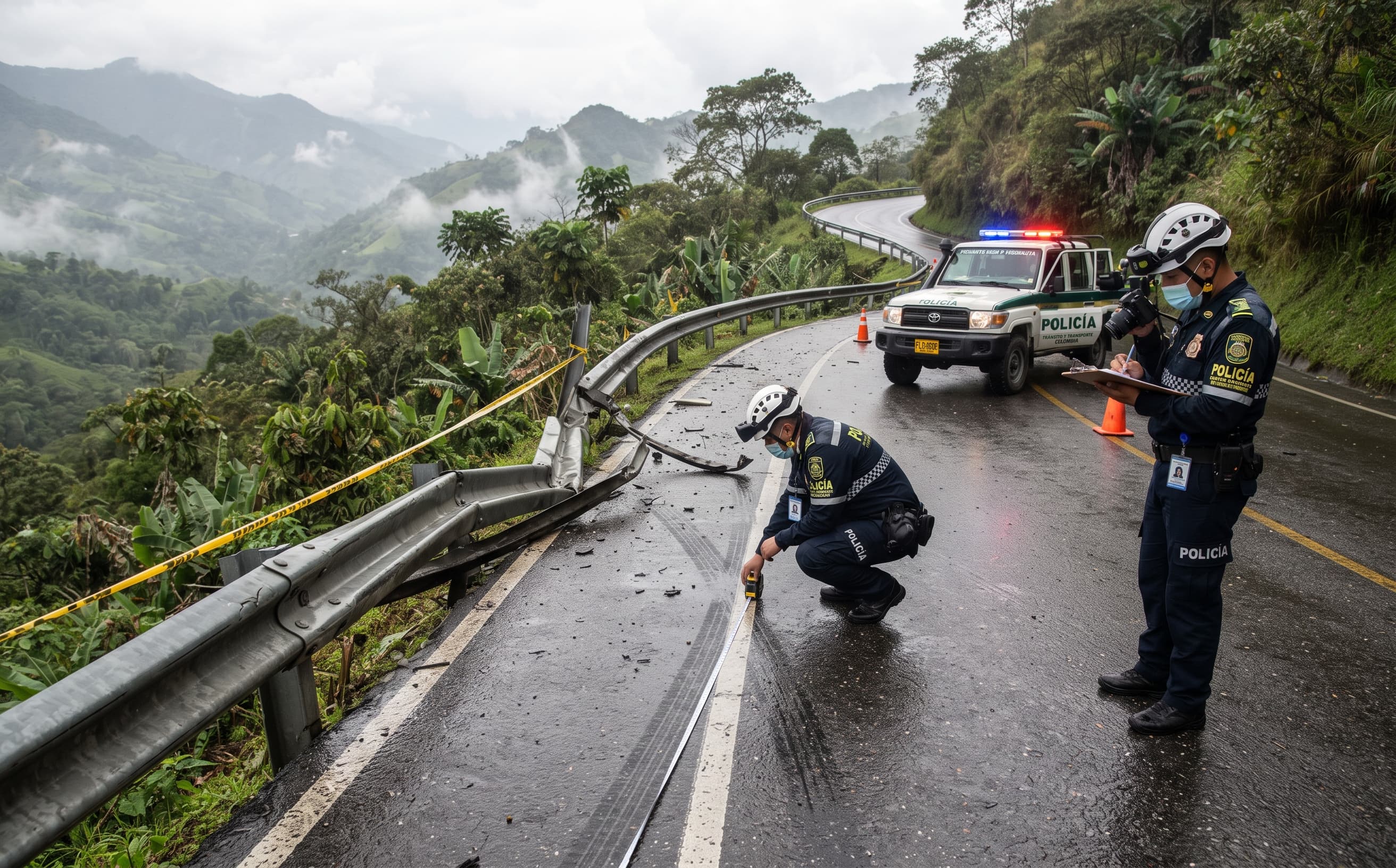 Bus Falls Off Mountain Road in Cundinamarca: Seven Dead and Fifteen Injured in Highway Crash Bus Falls Off Mountain Road in Cundinamarca: Seven Dead and Fifteen Injured in Highway Crash