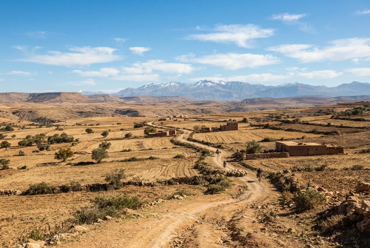 Agricultural Truck Rollover: Flatbed Flips On Rural Dirt Road Killing Eight Workers In Morocco Agricultural Truck Rollover: Flatbed Flips On Rural Dirt Road Killing Eight Workers In Morocco