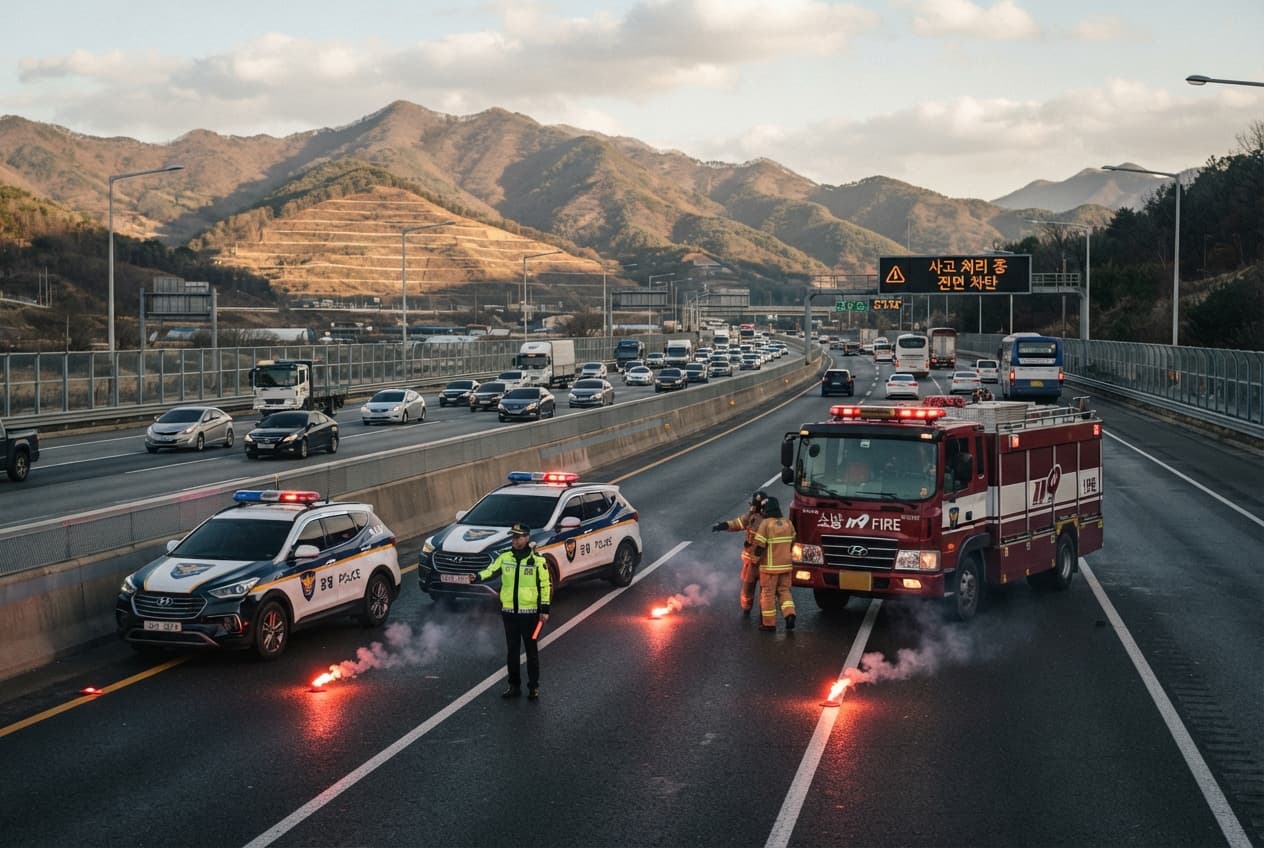 Expressway Carnage: Multi-Vehicle Collision Leaves Two Dead and Five Injured Near Seoul Expressway Carnage: Multi-Vehicle Collision Leaves Two Dead and Five Injured Near Seoul