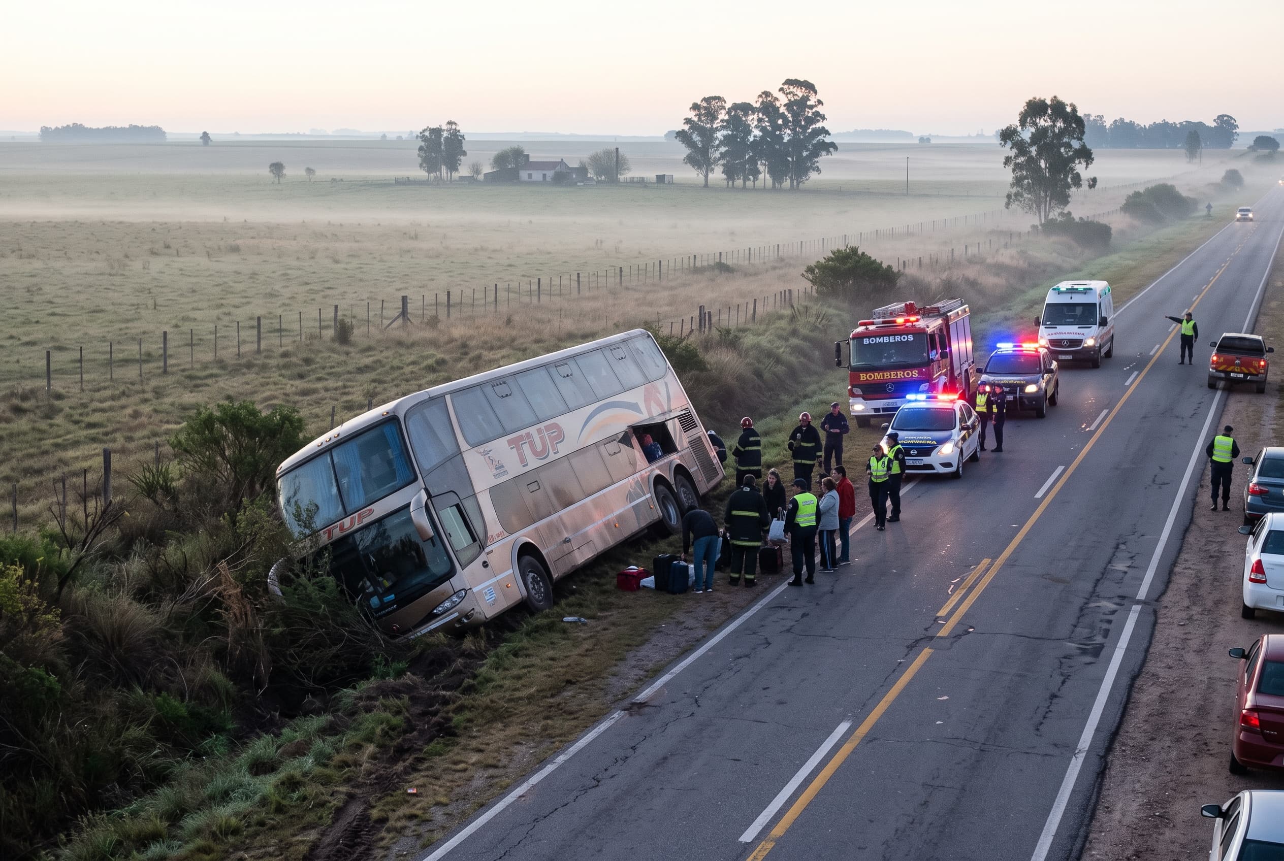 Two Dead Rural Uruguay: Bus Collides With Stray Livestock On Unlit Highway Sector Overnight Two Dead Rural Uruguay: Bus Collides With Stray Livestock On Unlit Highway Sector Overnight