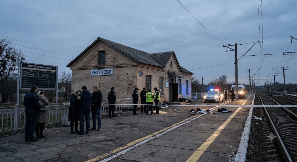 Tragedy in Kvitneve: 8 Dead at Kyiv Oblast Station After Missed Train Connection Tragedy in Kvitneve: 8 Dead at Kyiv Oblast Station After Missed Train Connection
