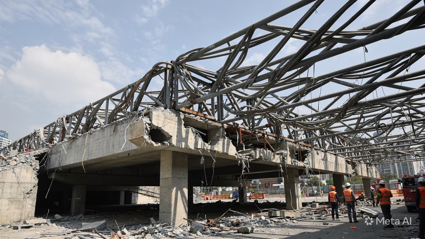 When Concrete Breathes No More: A Silent Collapse Beneath the Seoul Morning’s Grey Horizon When Concrete Breathes No More: A Silent Collapse Beneath the Seoul Morning’s Grey Horizon
