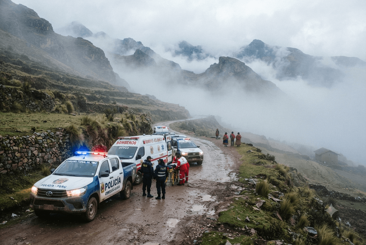 Mountain Tragedy 2026: Cusco Tourist Van Overturns on Dangerous Road, Killing Foreign Passengers Immediately Mountain Tragedy 2026: Cusco Tourist Van Overturns on Dangerous Road, Killing Foreign Passengers Immediately