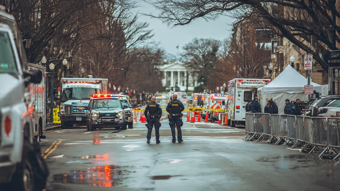 Near the White House, a Personal Crisis Ended in National Attention Near the White House, a Personal Crisis Ended in National Attention