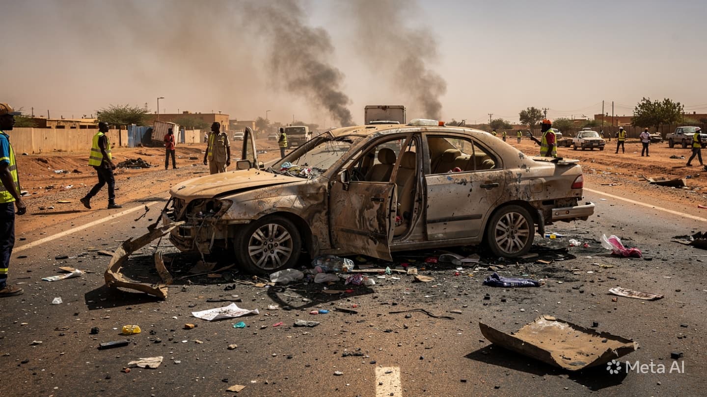 Drone Strike Near Khartoum Kills Five Civilians After Vehicle Targeted Along Busy Regional Route Drone Strike Near Khartoum Kills Five Civilians After Vehicle Targeted Along Busy Regional Route