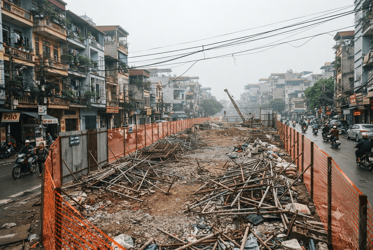Hanoi Construction Tragedy: Three Workers Killed After Scaffolding Collapses At High-Rise Site This Morning Hanoi Construction Tragedy: Three Workers Killed After Scaffolding Collapses At High-Rise Site This Morning