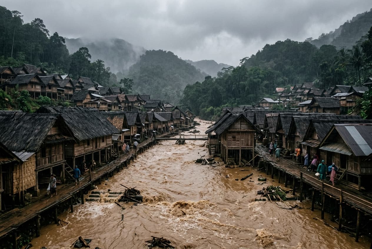 Karen State Flash Floods: Two Confirmed Dead as Raging Waters Sweep Through Rural Villages Karen State Flash Floods: Two Confirmed Dead as Raging Waters Sweep Through Rural Villages