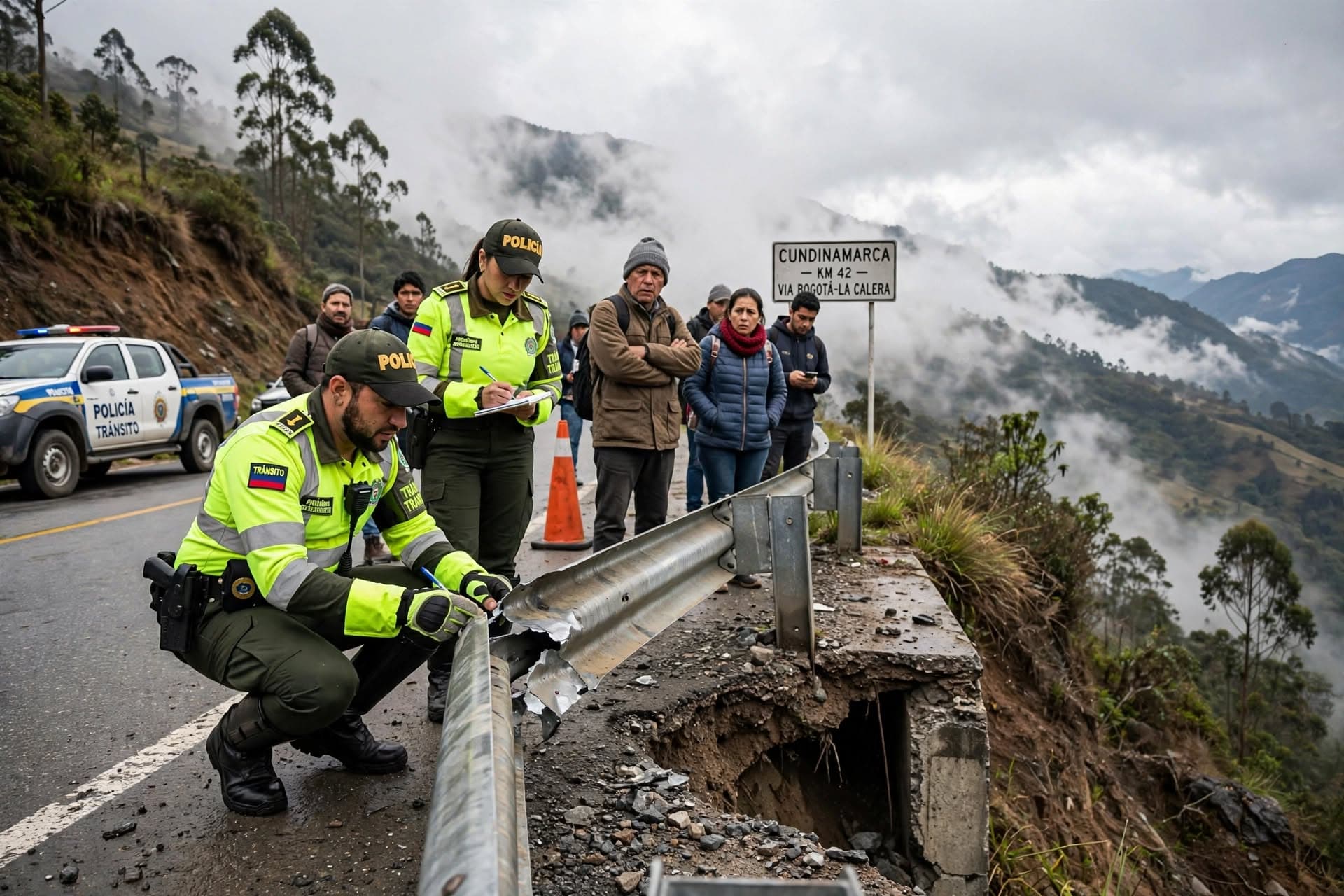 Cundinamarca Cliff Plunge: Five Dead as Passenger Minibus Falls Off Mountain Road, Rescue Operation Launched Cundinamarca Cliff Plunge: Five Dead as Passenger Minibus Falls Off Mountain Road, Rescue Operation Launched