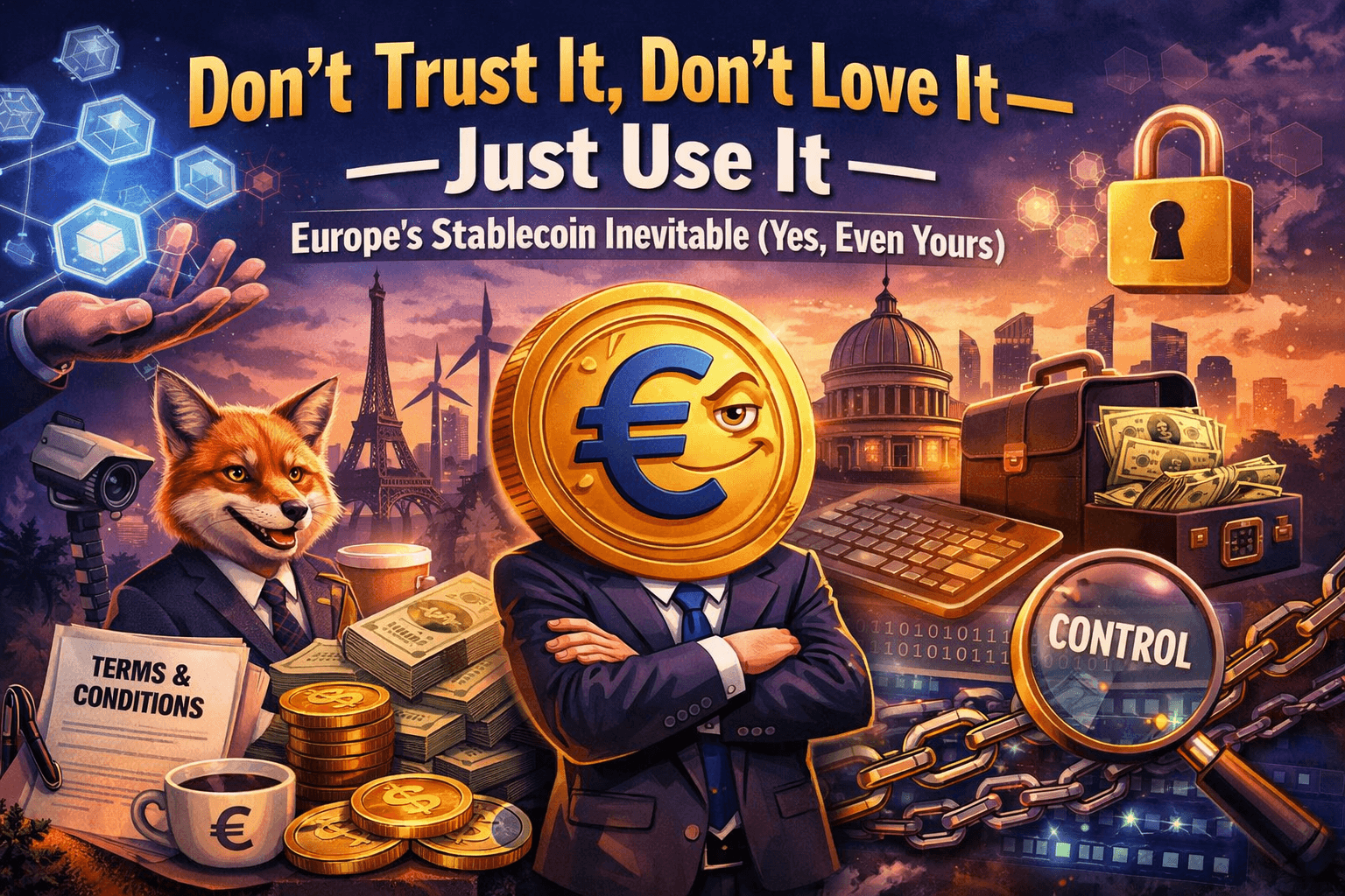Don’t Trust It, Don’t Love It — Just Use It: Europe’s Stablecoin Inevitable (Yes, Even Yours) Don’t Trust It, Don’t Love It — Just Use It: Europe’s Stablecoin Inevitable (Yes, Even Yours)